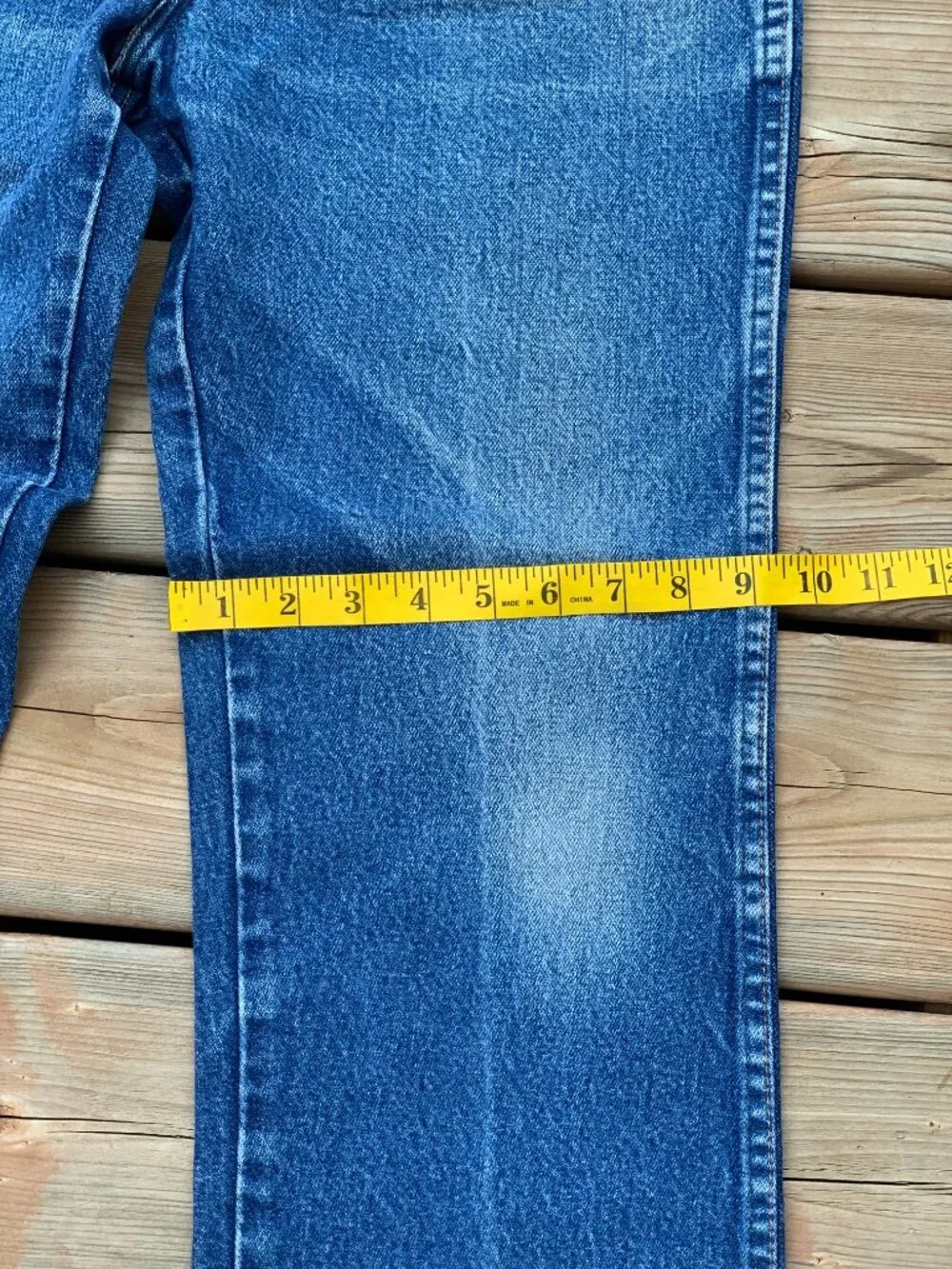 Vtg Wrangler Jeans Mens 34x29 Cowboy Cut Bootcut Faded Distressed Western Denim